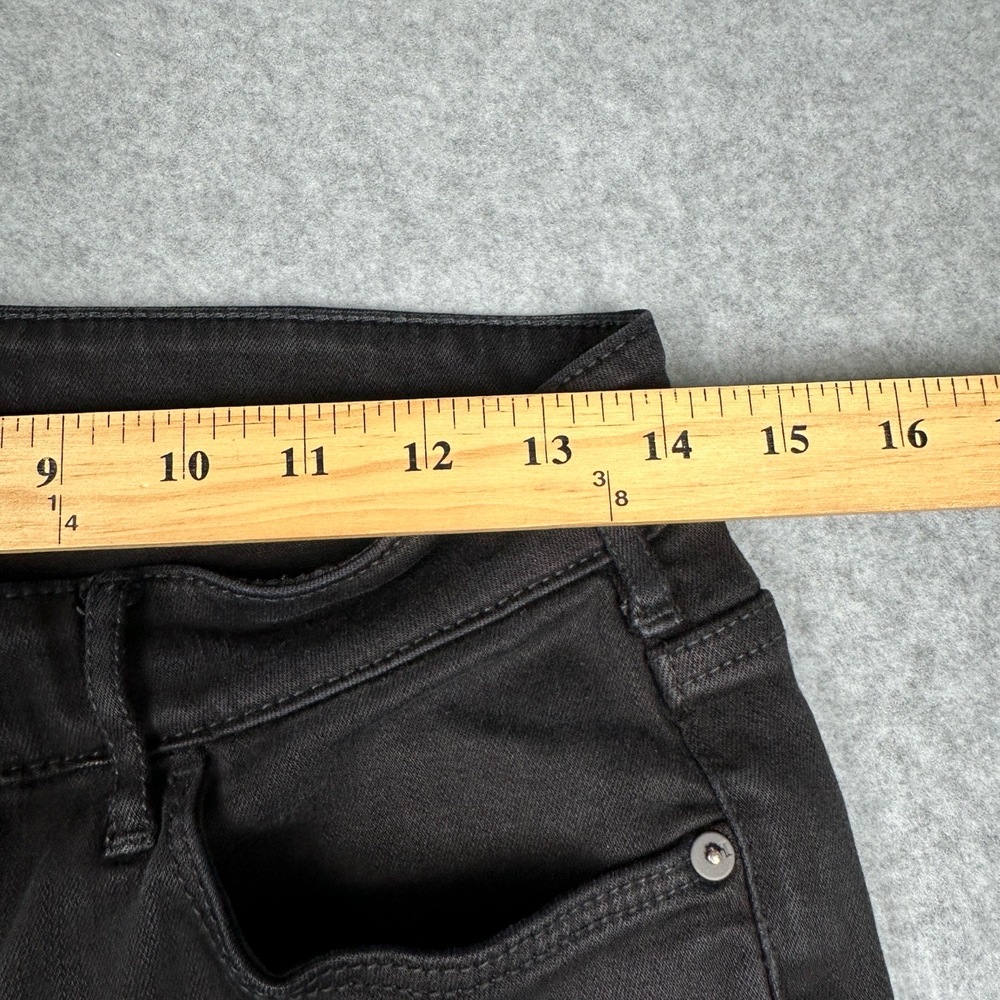 Anthropologie Pilcro And The Letterpress Jeans Sz 28 Mid Rise Black Denim Skinny - Picture 6 of 13